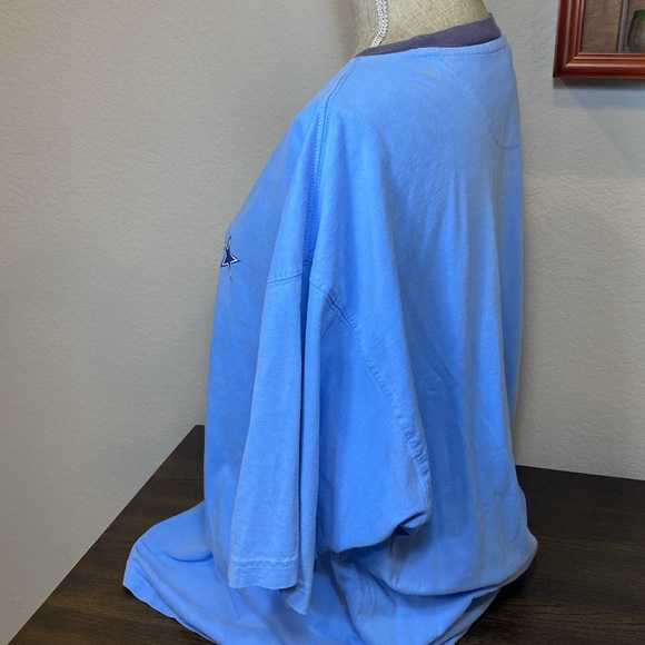 Vintage Y2K Dallas Cowboys Blue and Navy T Shirt with Star - Picture 5 of 10